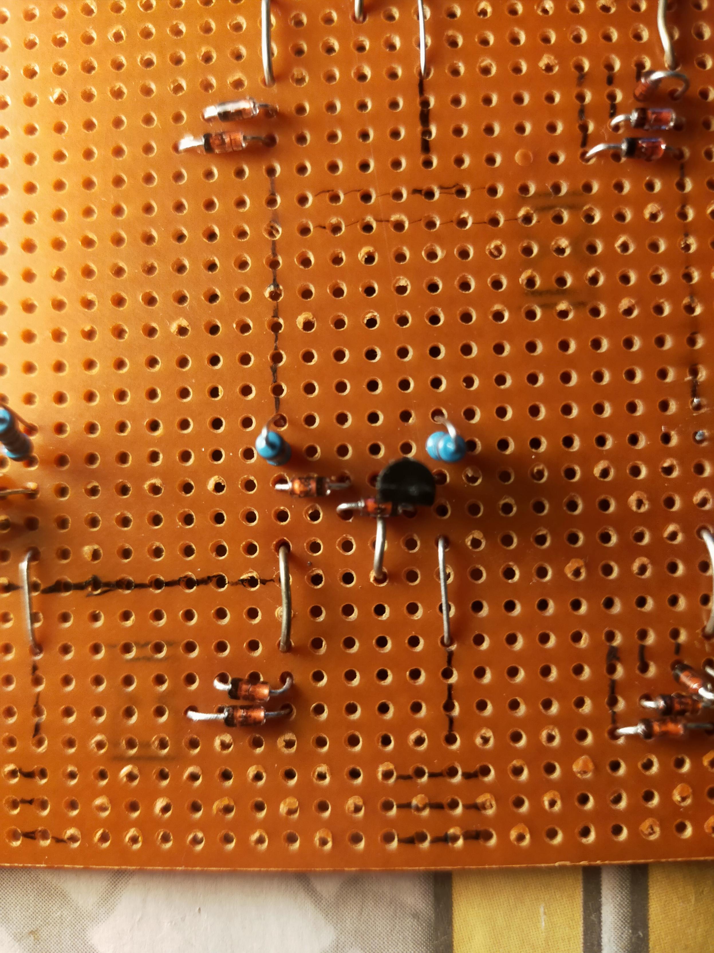 a 2 input diode-transistor logic NAND