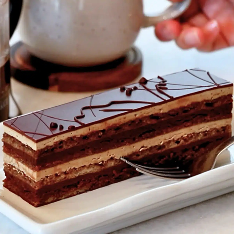 An opera cake 