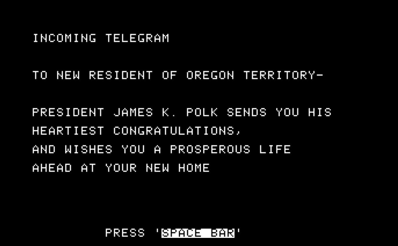 PRESIDENT JAMES K. POLK SENDS YOU HIS
HEARTIEST CONGRATULATIONS,