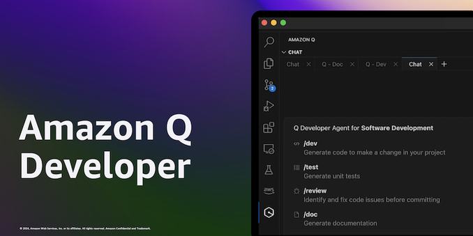 New Amazon Q Developer agent capabilities include generating documentation, code reviews, and unit tests | Amazon Web Services
