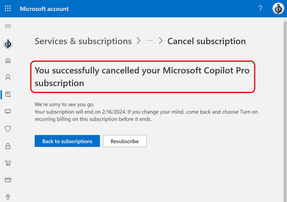 Cancel Culture is real -- and necessary for Microsoft Copilot Pro!