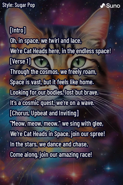 WE ARE Cat Heads in Space! 