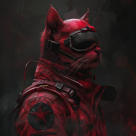 Undercover Red team Cat.