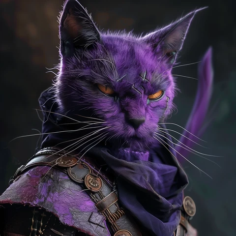 Purple Team Cat leader.