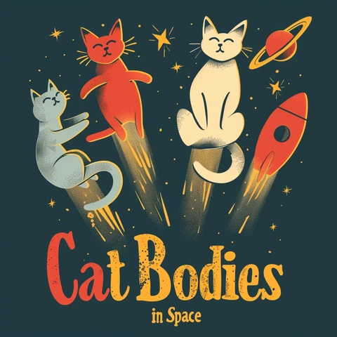 Cat BODIES in Space that includes heads! 