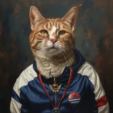 Cat Olympian? Or Mafia strongman?