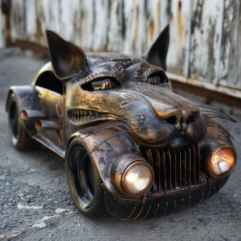Cat Rat Rod! Extended edition. Yellow rust. 