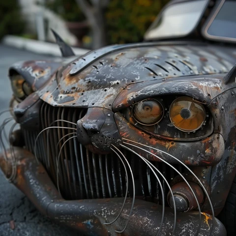 Cat Rat Rod! With whiskers grill!