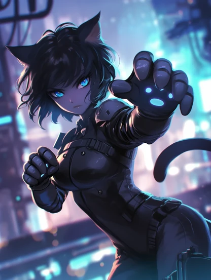 Major Motoko Kusanagi as a Cat!