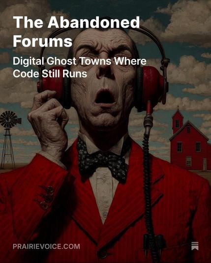 A man dressed in red listening to red headphones. His eyes are white. He is screaming. 