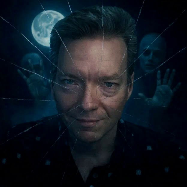 Ugly David Boles as a Halloween spirit! 