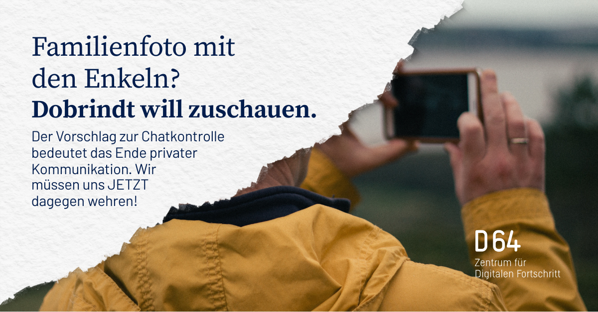 Familienfoto mit den Enkeln? Dobrindt will zuschauen. Der Vorschlag zur Chatkontrolle bedeutet das Ende privater Kommunikation. Wir müssen uns JETZT dagegen wehren!
