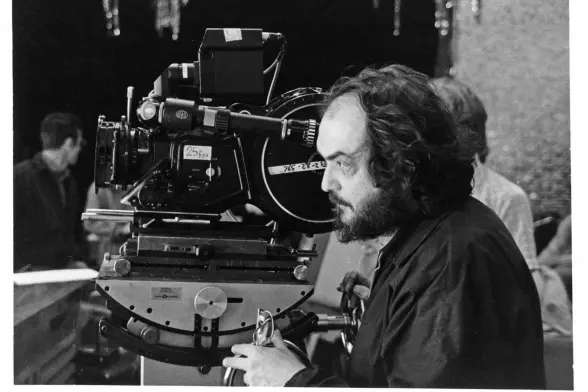 Director Stanley Kubrick on the set of the Warner Bros movie 'The Shining' in 1980.
Michael Ochs Archives/Getty

(Kubrick's prominent forehead is super obvious here, and he resembles a ST:TNG Klingon with slightly less forehead ridging.)
