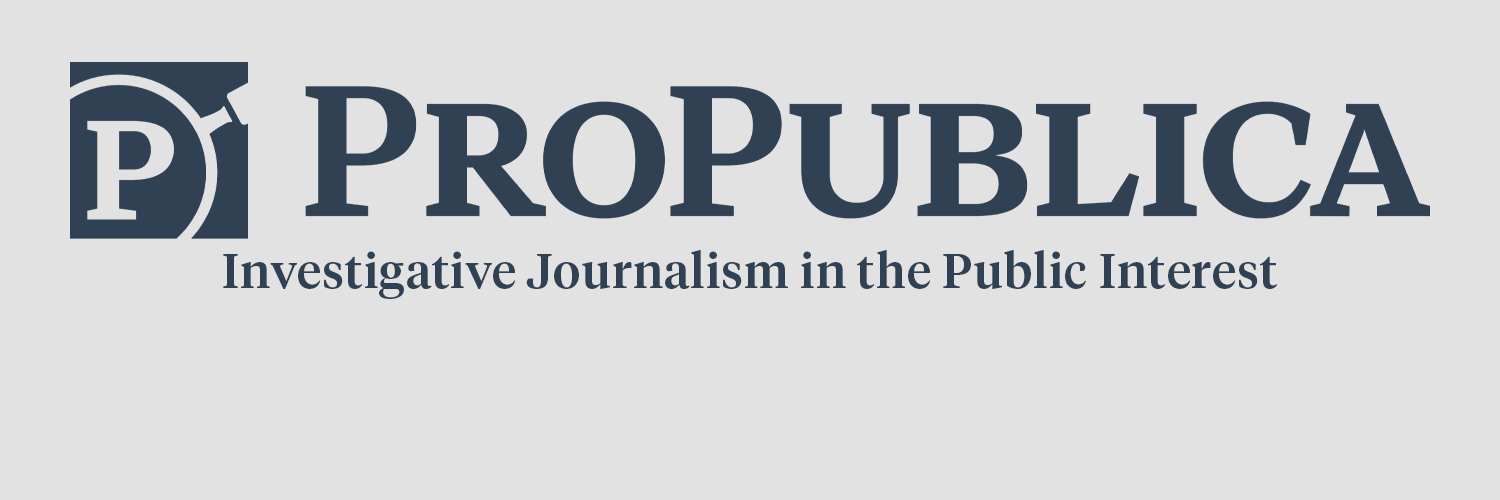 ProPublica's profile header