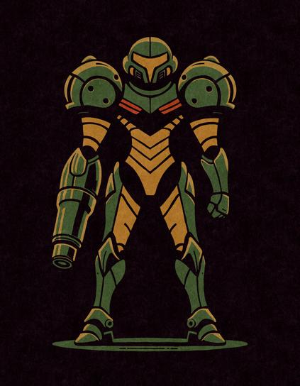 quick rough doodle of Samus Aran