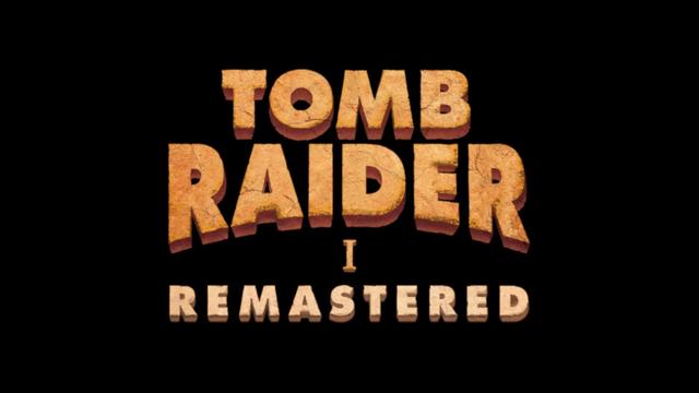 The Tomb Raider I Remastered logo on a plain black background.