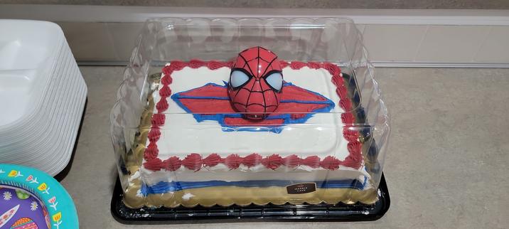 Spider-Man cake.