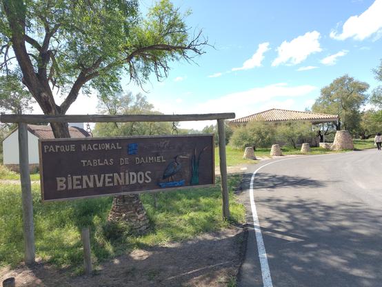 Tablas de Daimiel. Cartel de bienvenida