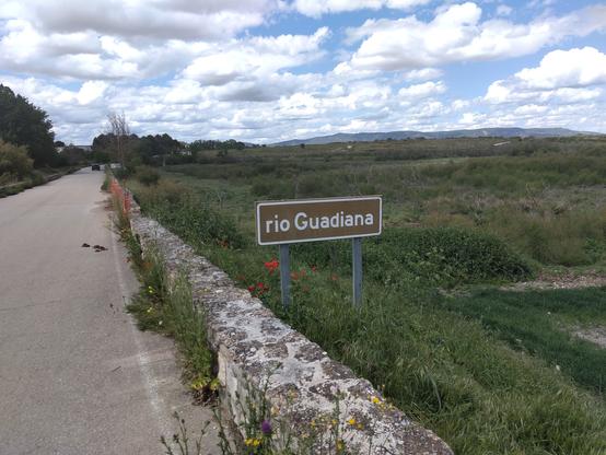 Río Guadiana foto 2025 al cartel