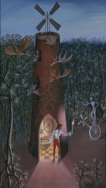 My friend Agustin Lazo / A mi amigo Agustín Lazo (1945) by Remedios Varo (1908 - 1963)
