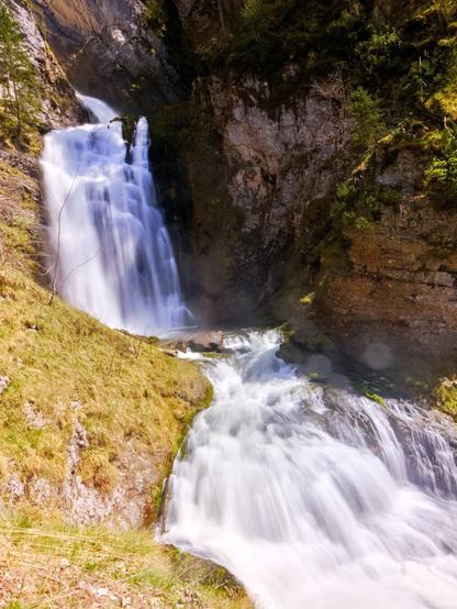 Waterfall in the palfauer wasserlochklamm, styria