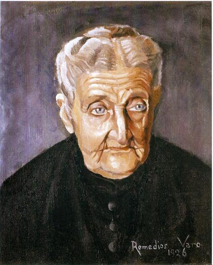 Portrait of Grandmother Doña Josefa Zejalvo /  Retrato De La Abuela Doña Josefa Zejalvo (1926) by Remedios Varo (1908 - 1963)