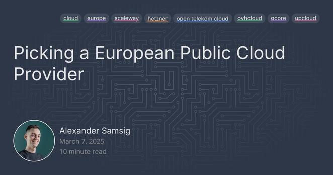 Navigating the European Cloud Landscape: A Developer's Quest for Alternatives