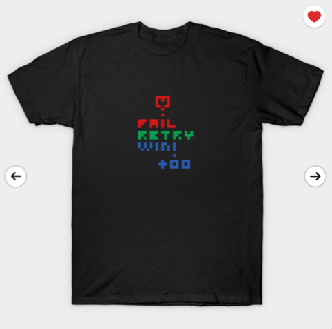 tshirt retro pixel art gaming nostalgia