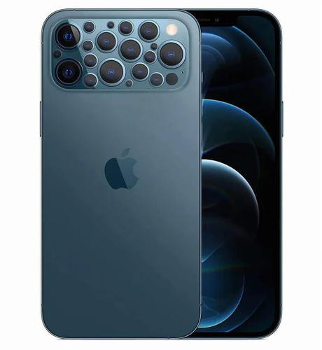 An iPhone with, like, 20 camera lenses on the back.