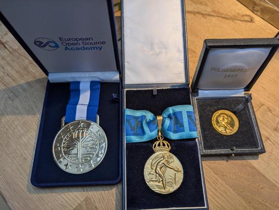 A collection of medals