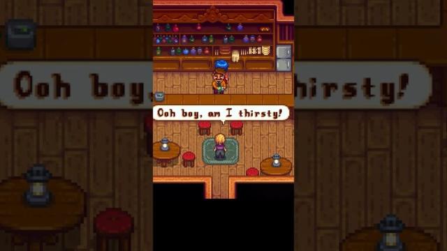 who's the alcoholic in Stardew Valley? #stardewvalley #shorts #gaming #videogames