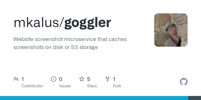 Website screenshot microservice that caches screenshots on disk or S3 storage - mkalus/goggler