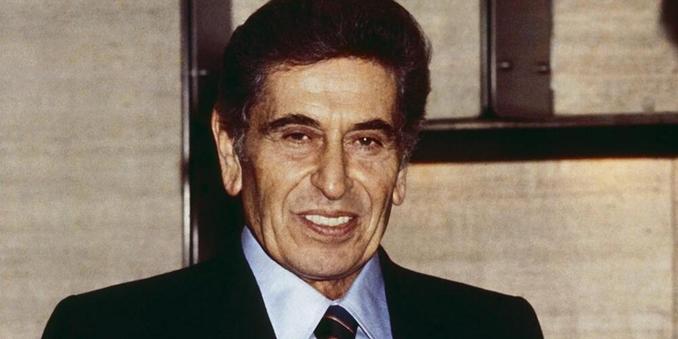 Saudi businessman Akram Ojjeh, during his purchase of the ocean liner France, in 1977. | LAURENT MAOUS/GAMMA-RAPHO