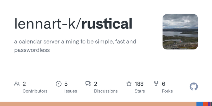 a calendar server aiming to be simple, fast and passwordless - lennart-k/rustical