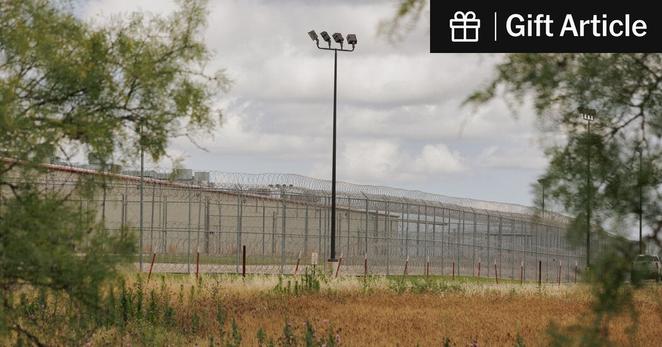 The Bluebonnet Detention Facility in Anson, Texas, in May.