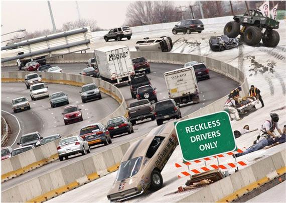 DOT Creates New Lane For Reckless Drivers - DOT Creates New Lane For Reckless Drivers