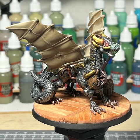 A clockwork dragon