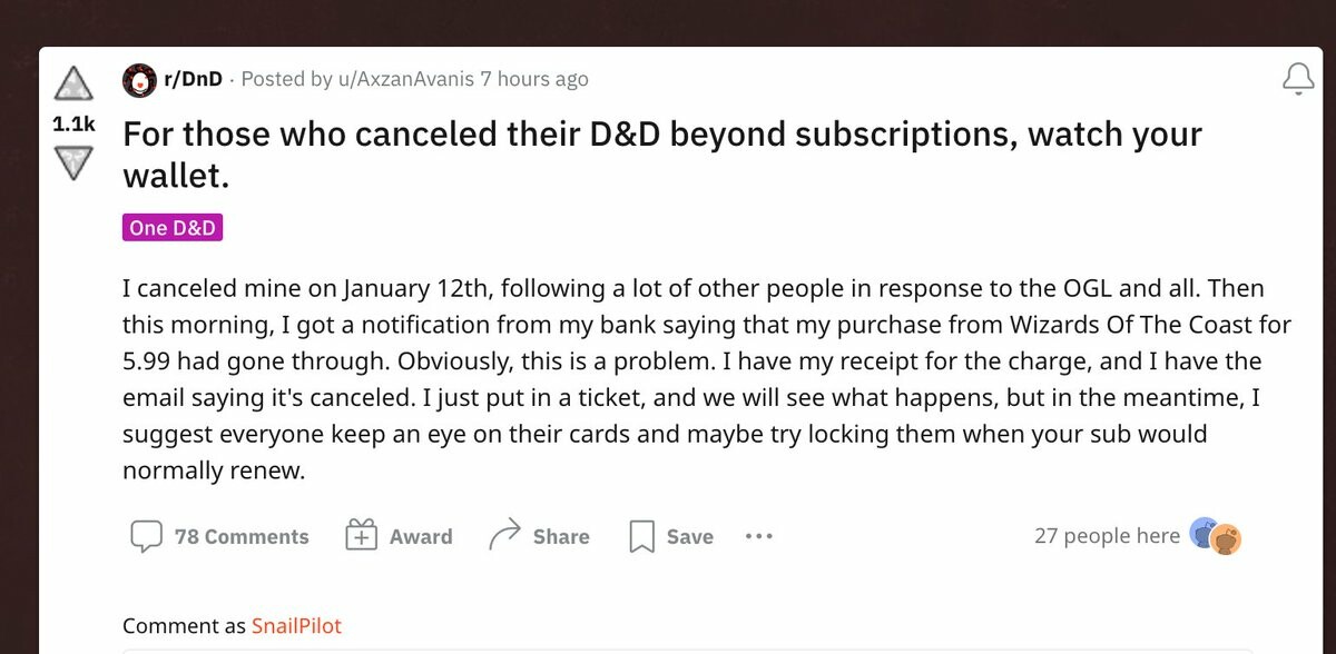 Cancelled D&D Beyond Subscriptions Forced Hasbro's Hand : r/DnD