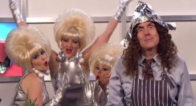 Image of Weird Al Yankovic from his music video "Foil".