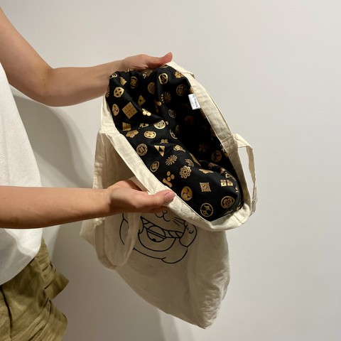 Inside of tote bag