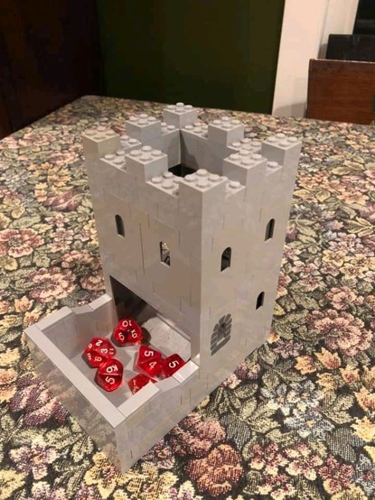 Lego Castle dice tower by Mike