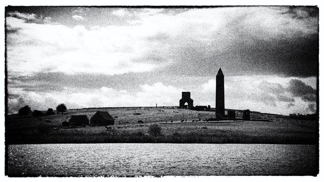 Devenish Tourist board image, made all black and white by clicking on things in photoshop