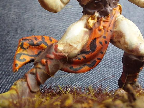 Blood bowl wood elf lower half in Blanchitsu