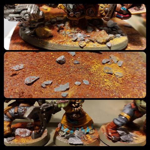 ork terrain with ochre and slate