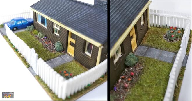 Closer views of the N-gauge garden.