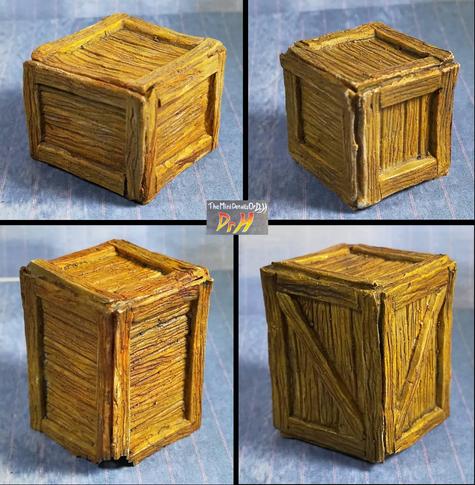 The four types of simple wooden box from my box kits.
Top left: Half height box
Top right; Small box
Bottom left: Full height box
Bottom right: big box with cross bracing.