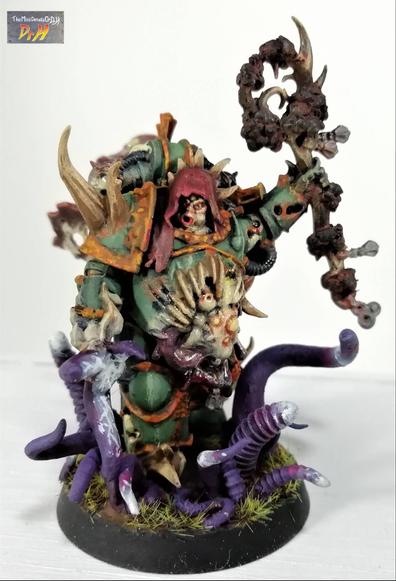 Front view of the malignant plague-caster.