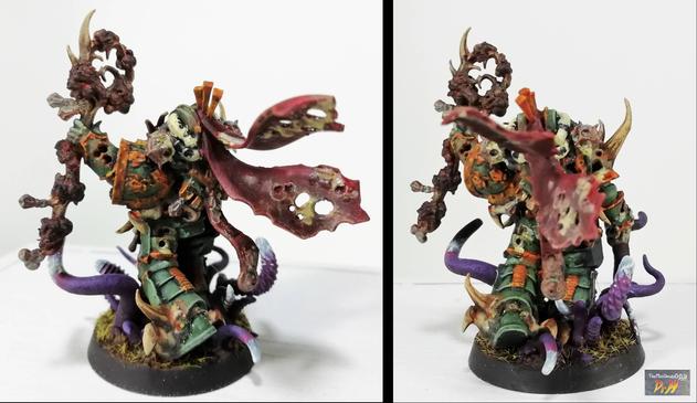 Rear views of the malignant plague-caster.