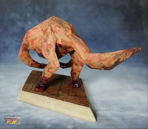 Rear left of the Quake Fiend scale model.