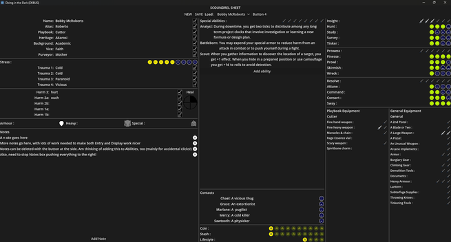 Blades in the Dark playbook implemented in Godot